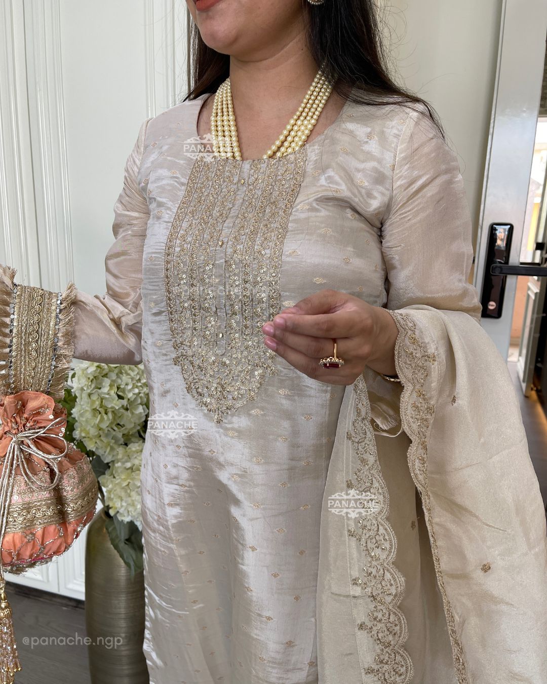 Ivory Pret collection with Potli