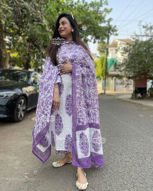 Print on print lavender set