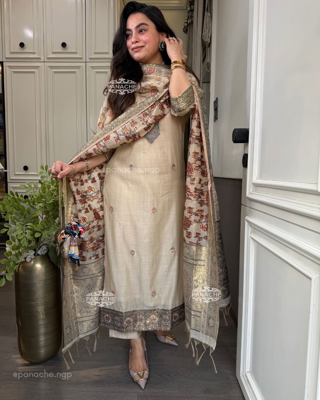 Jamdani katha weave set