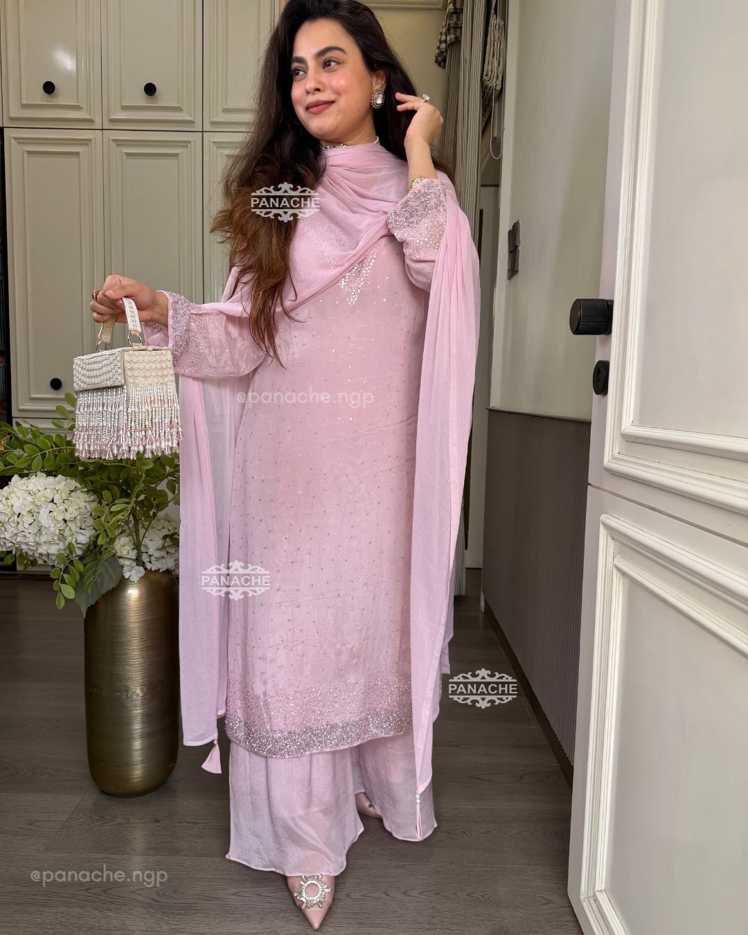 Barbie pastels chiffon set