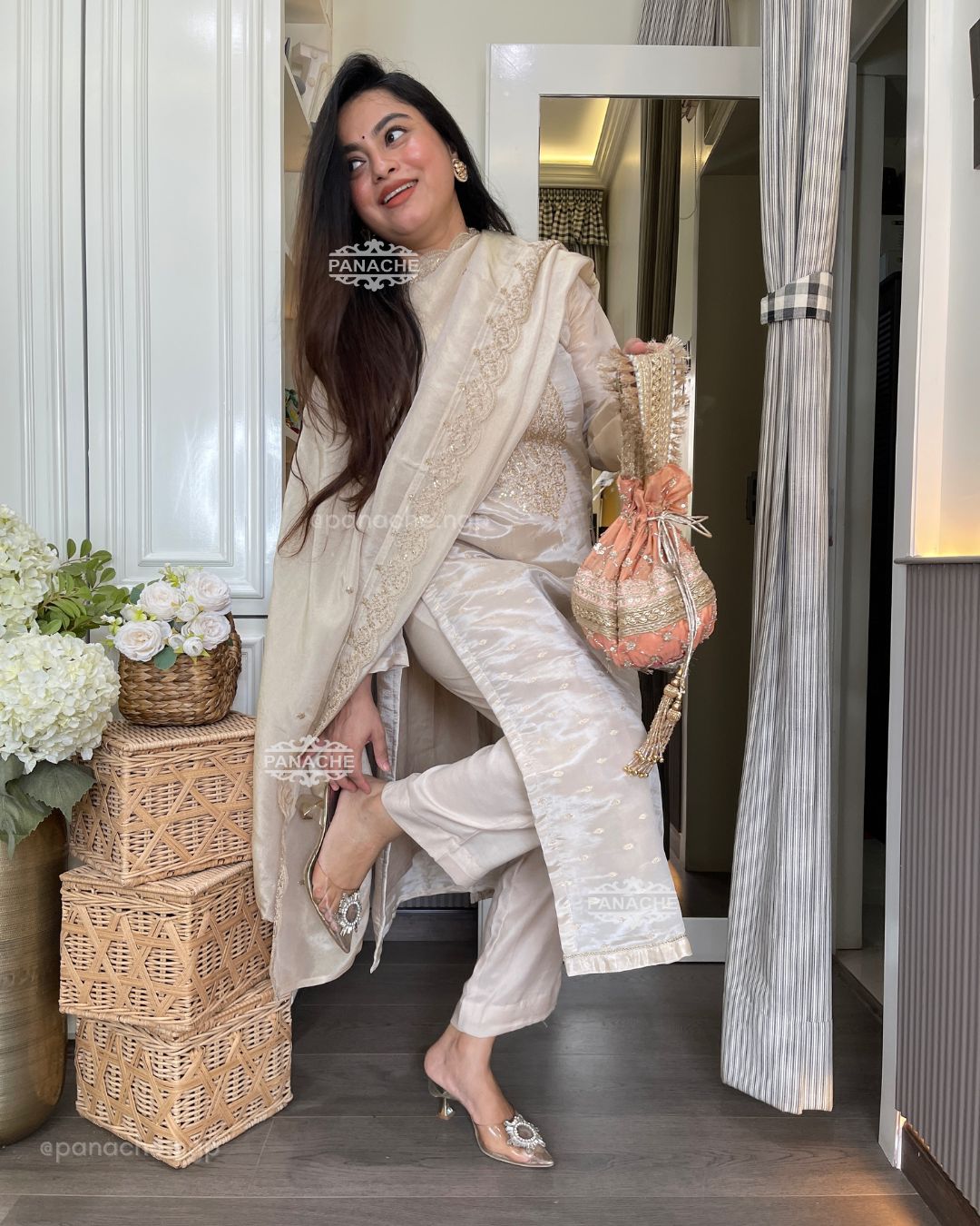 Ivory Pret collection with Potli