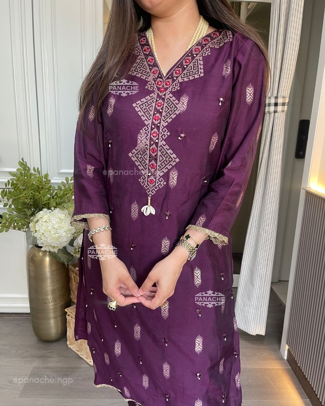 Semi formal tulip pants set