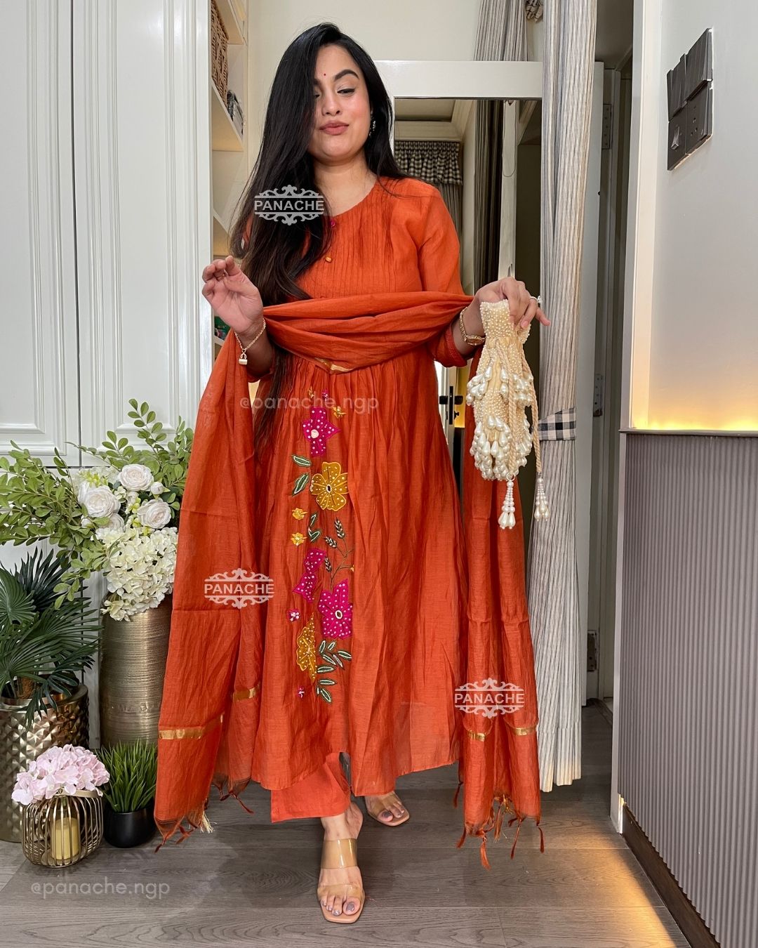 Appliqué mul garden set