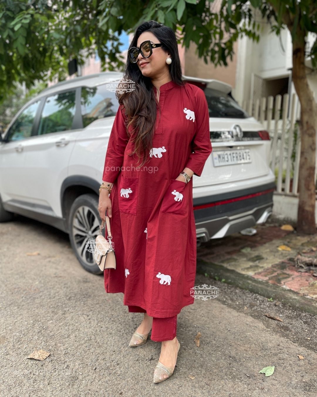 Embroidered budget daily wear coords