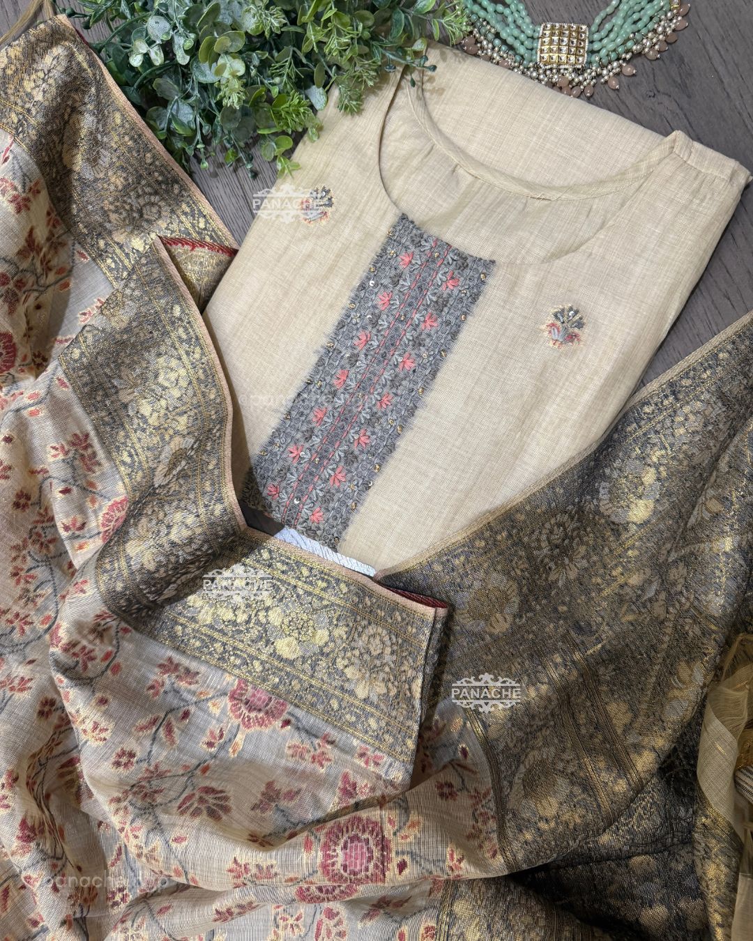 Jamdani katha weave set