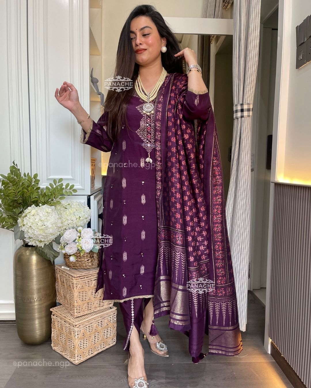 Semi formal tulip pants set