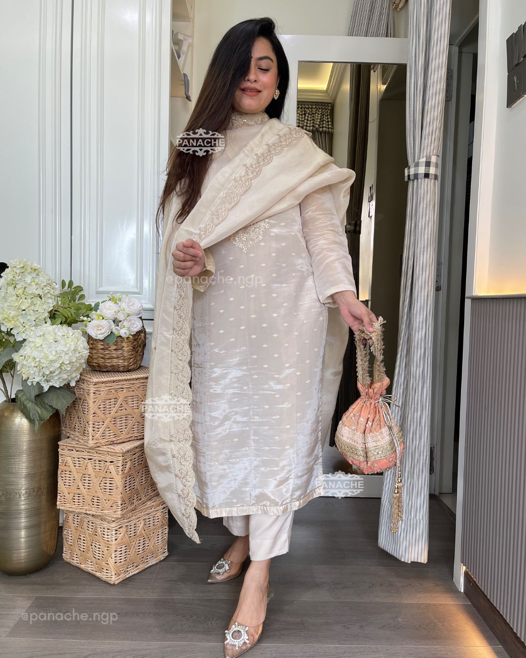 Ivory Pret collection with Potli