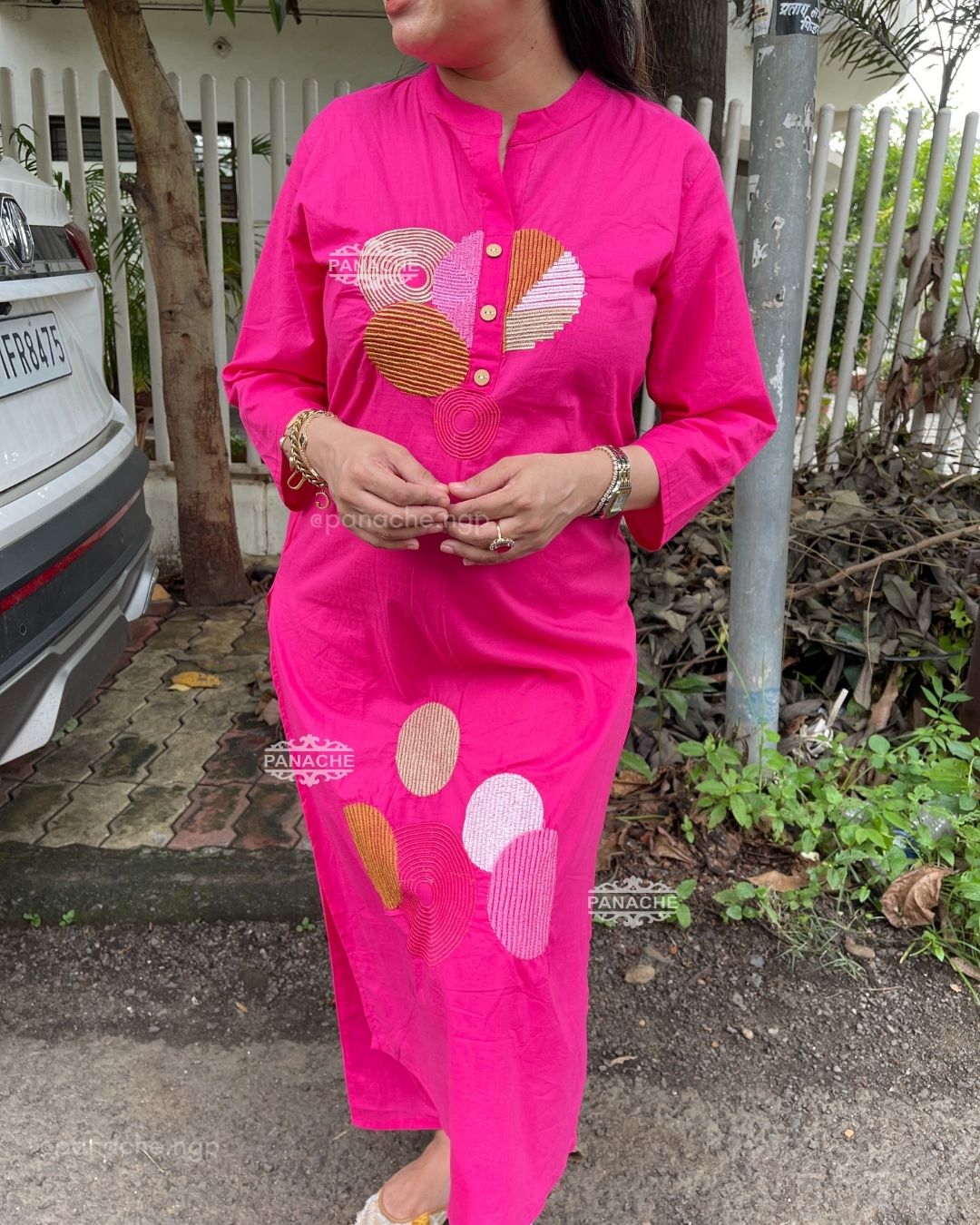 Fuschia pink cotton set for daily nbsp