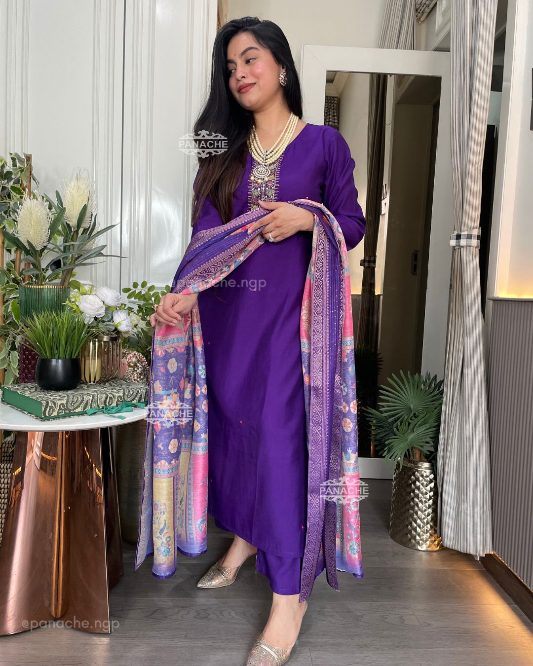 Purple Patola set