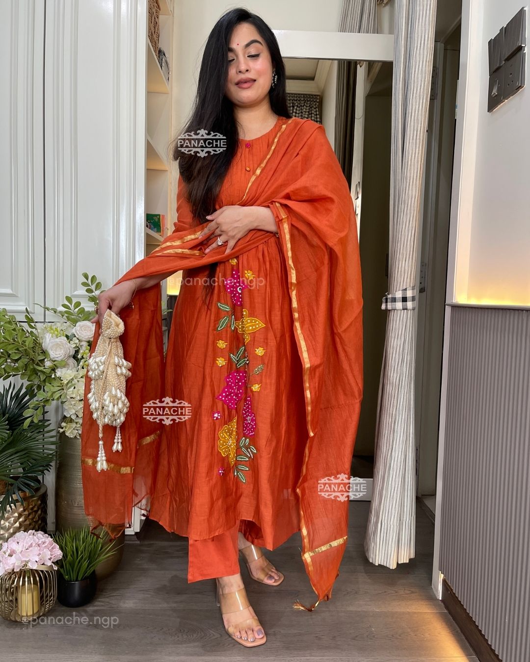 Appliqué mul garden set