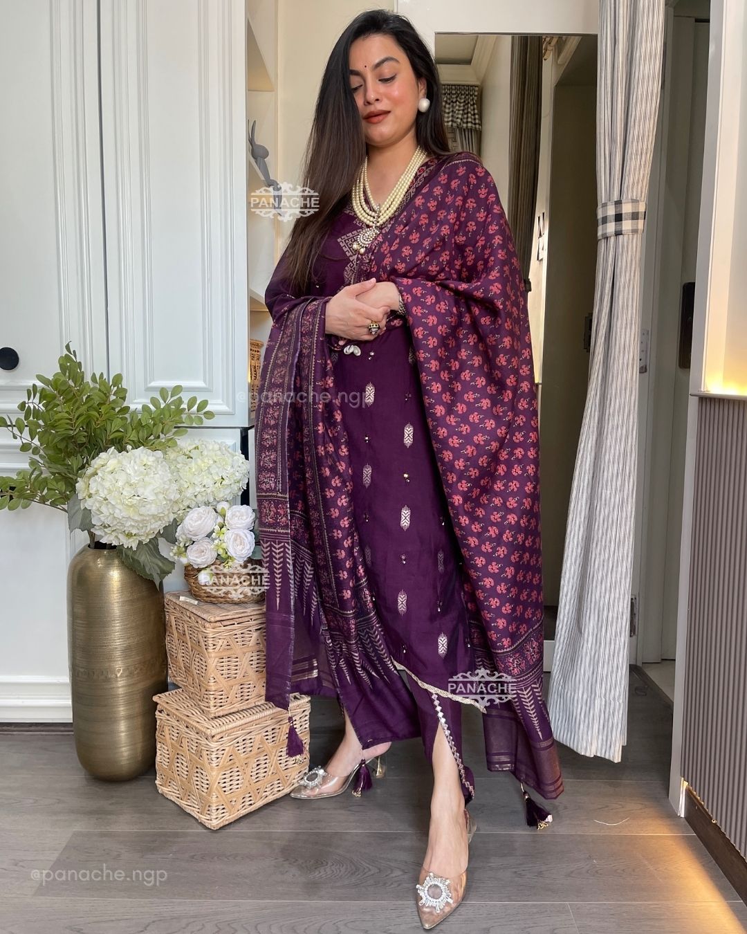 Semi formal tulip pants set