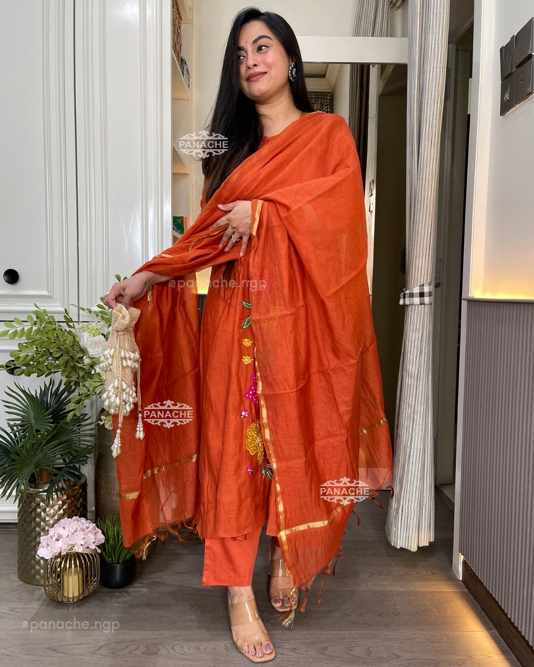 Appliqué mul garden set