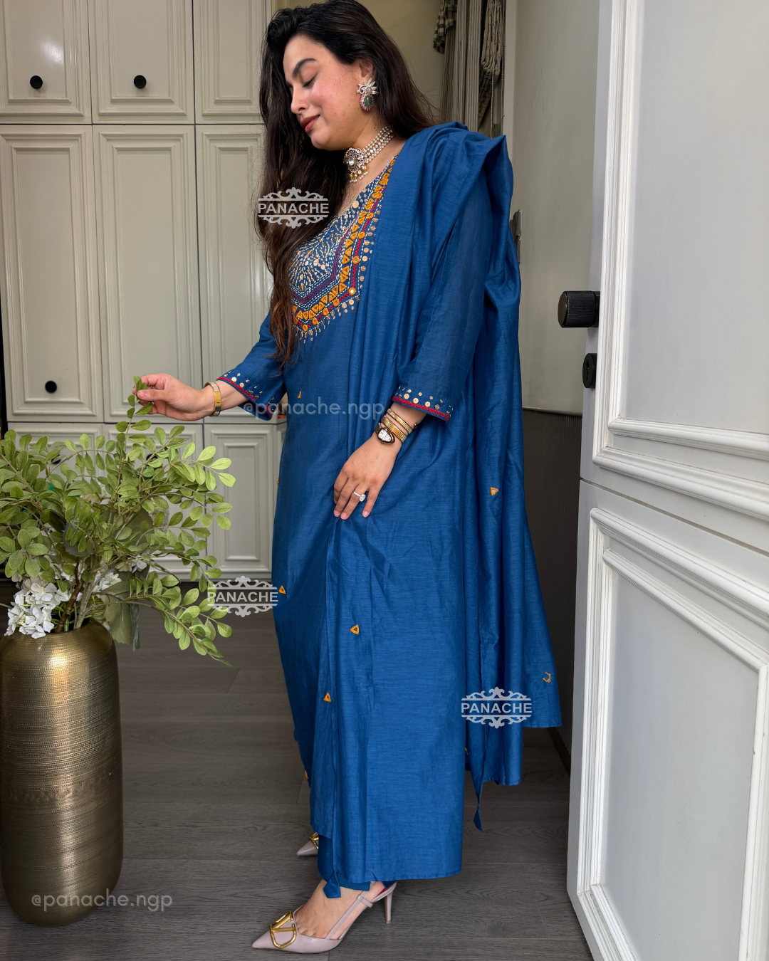 Navratri mirror suit set