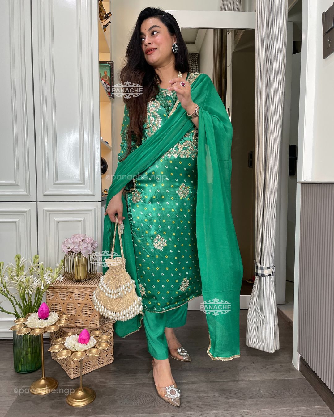 Gajji silk Bandhani sets