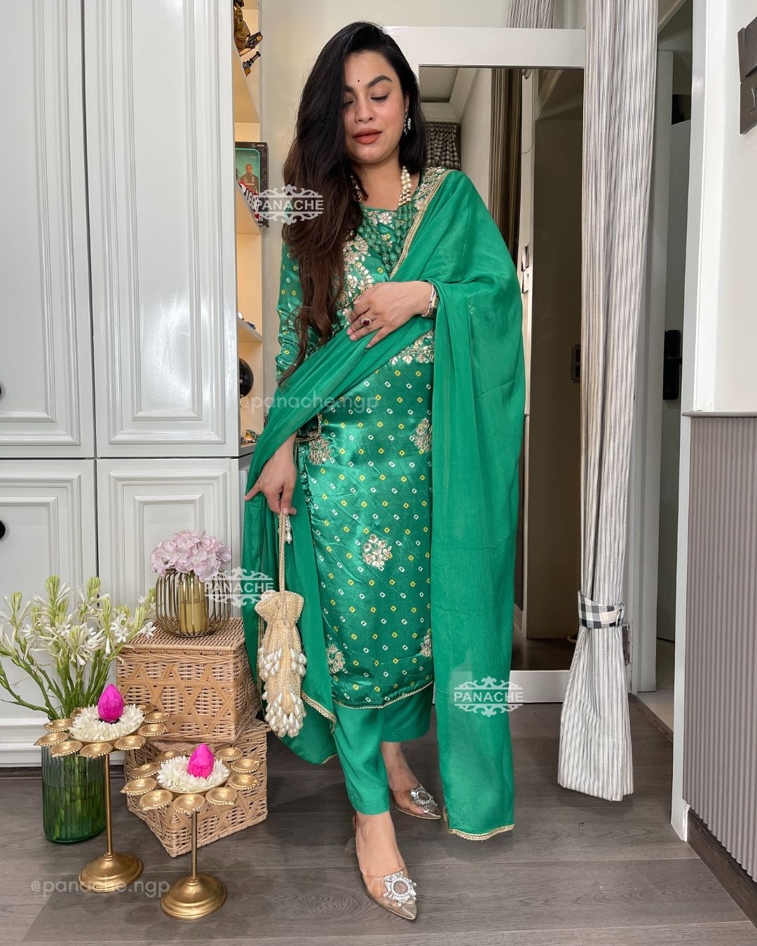 Gajji silk Bandhani sets