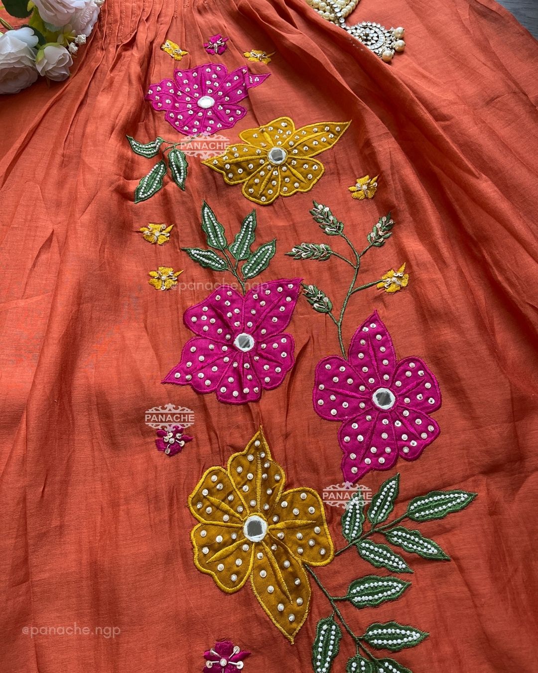 Appliqué mul garden set
