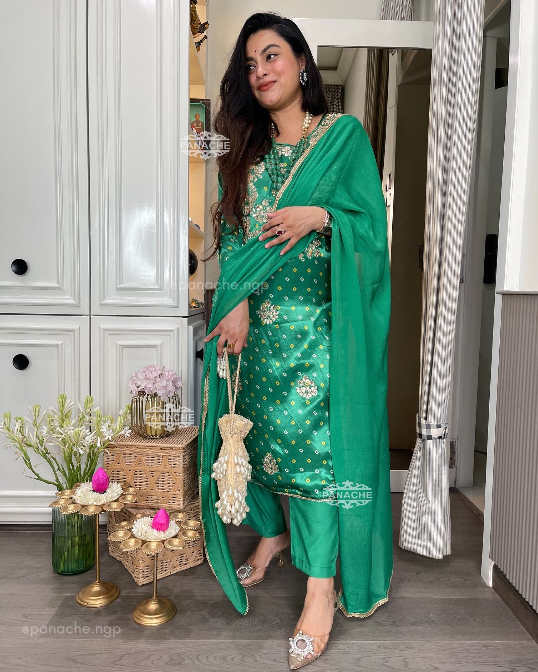 Gajji silk Bandhani sets