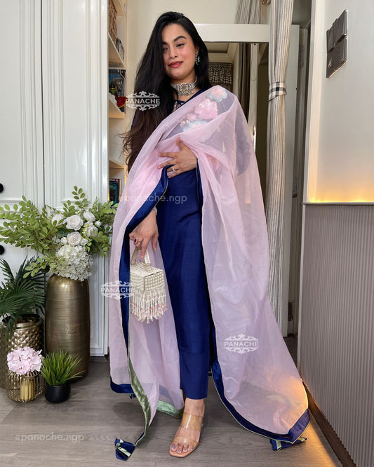 Rainbow sequein teel set