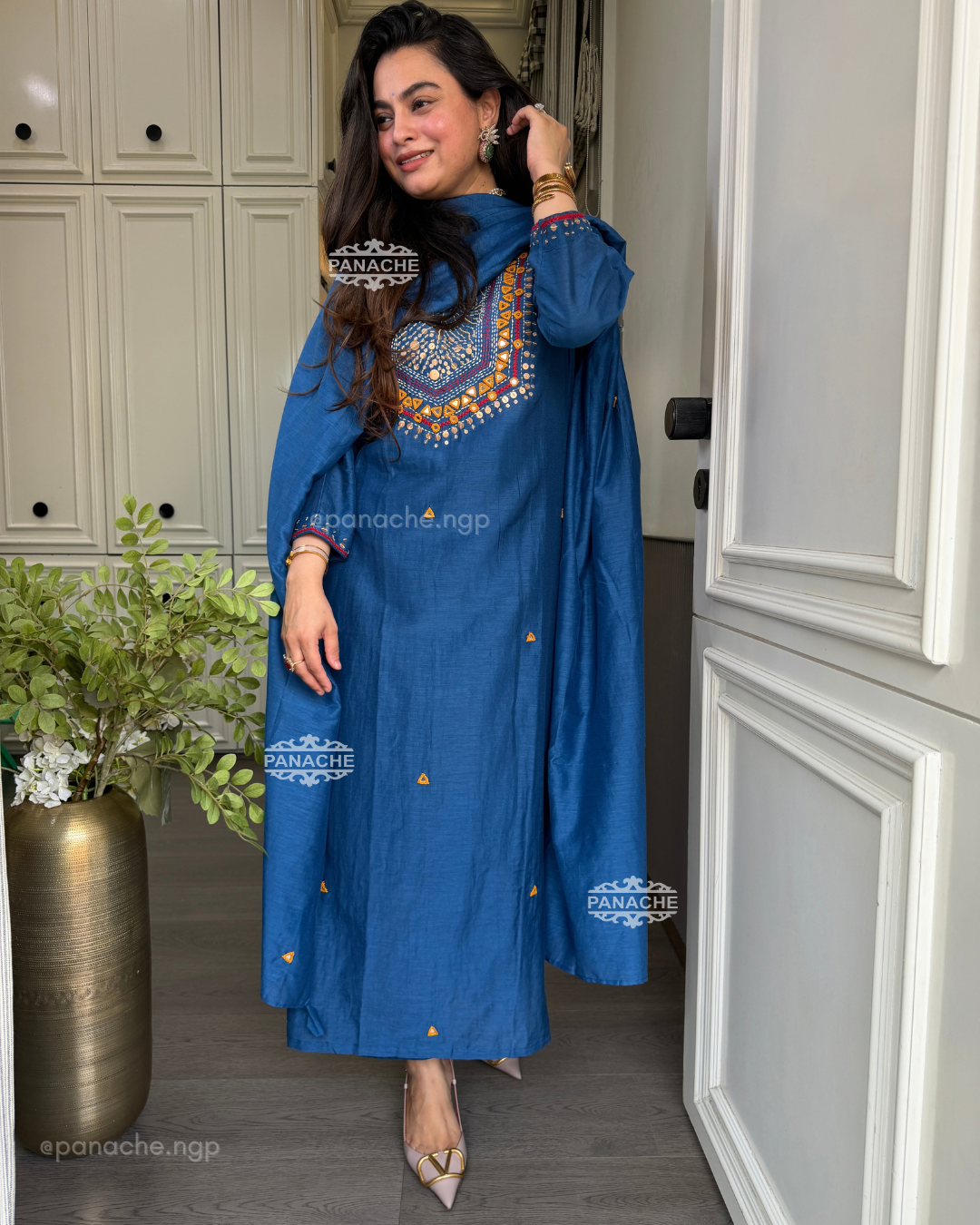 Navratri mirror suit set