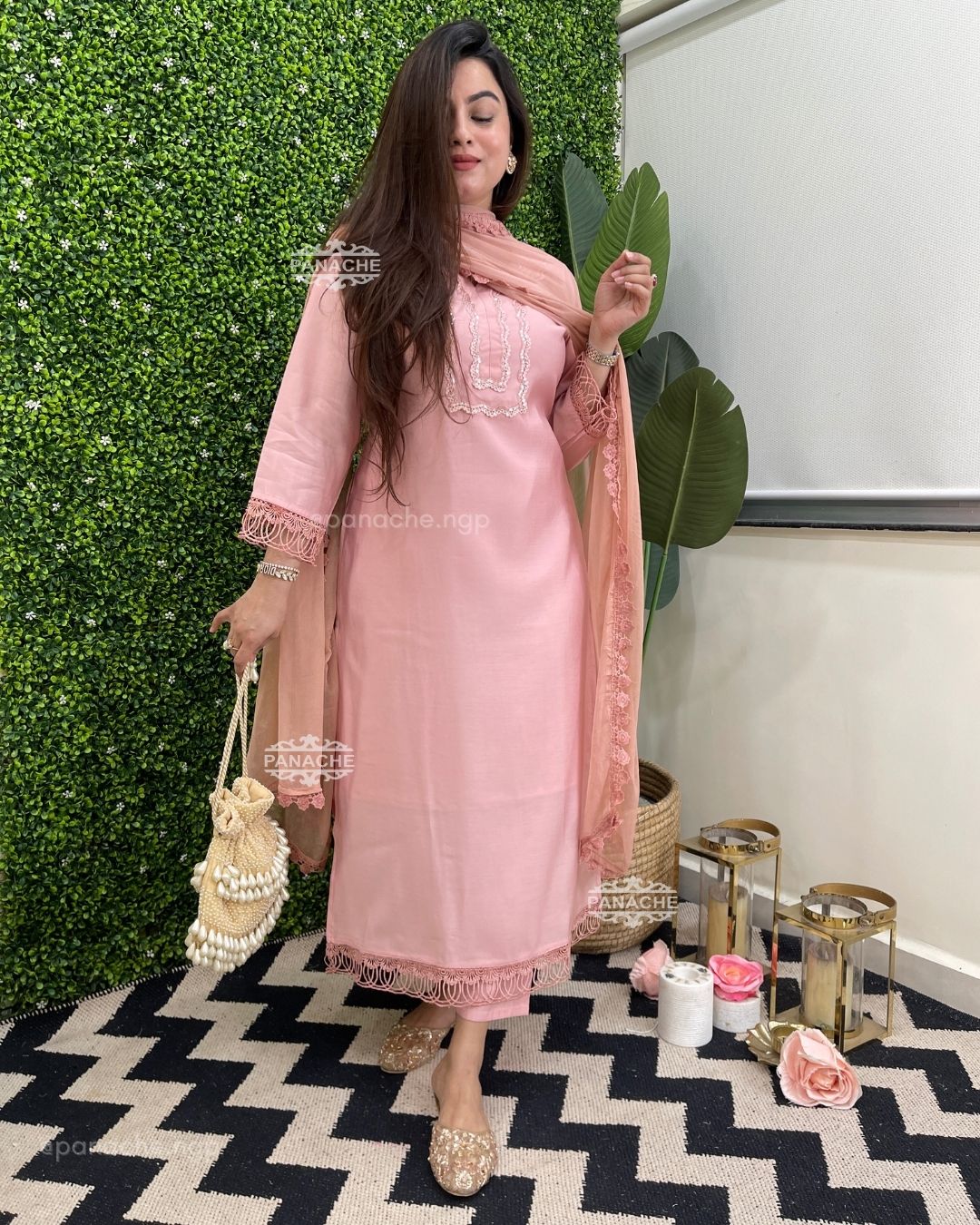 Powder pink karachi special