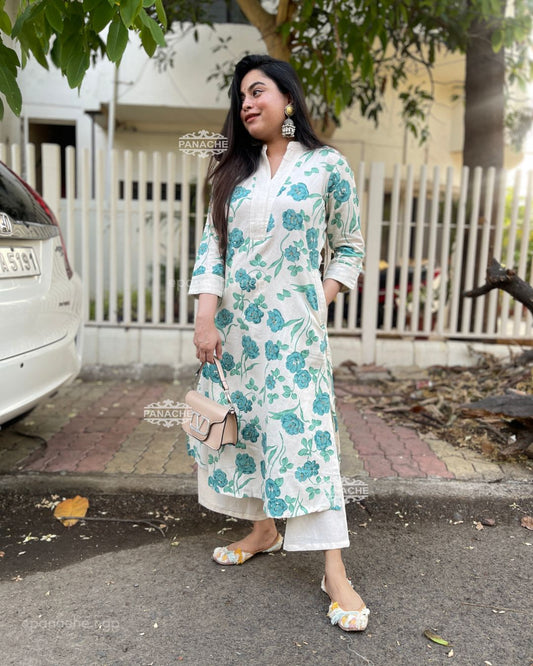 Printed floral coord