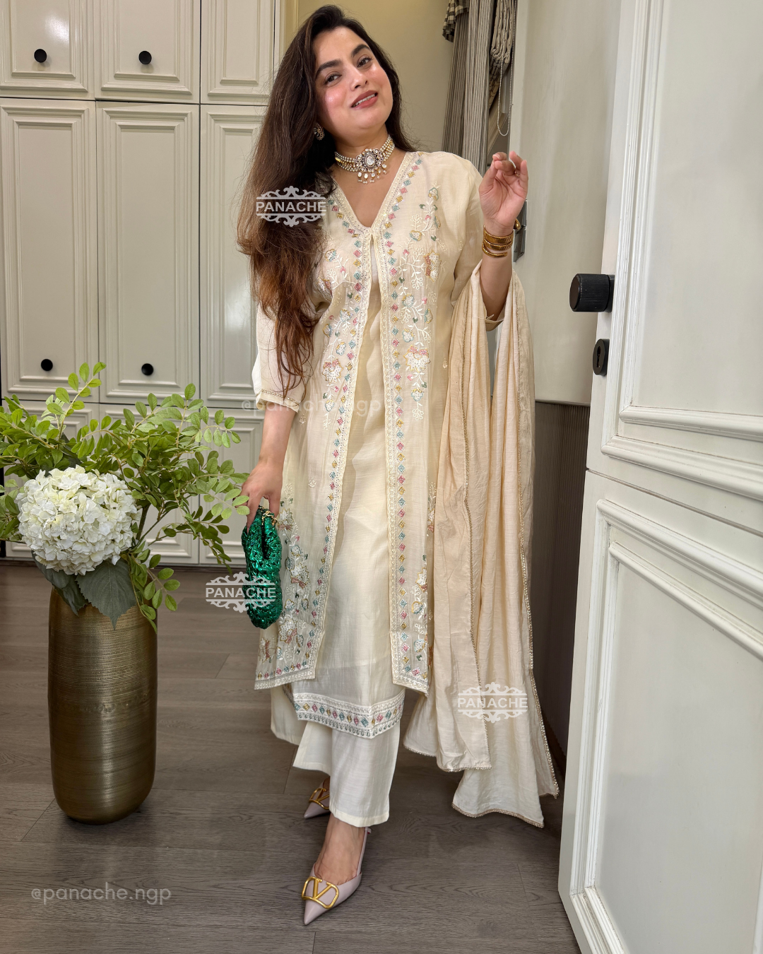 Karachi cape suits