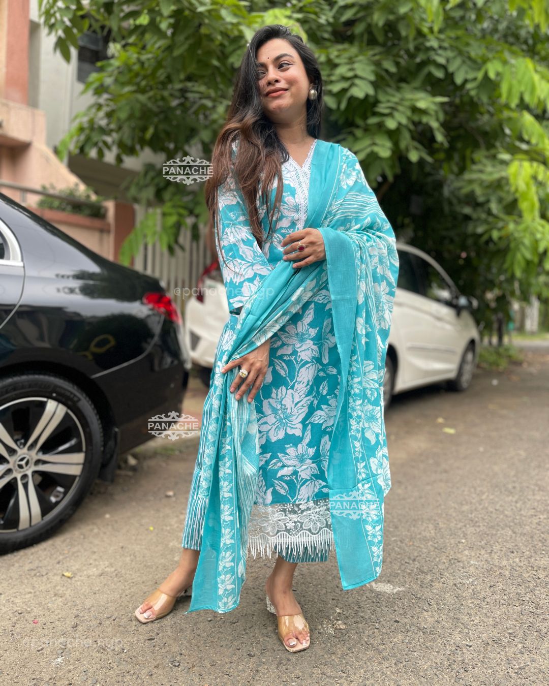 Print on print budget cotton Karachi set