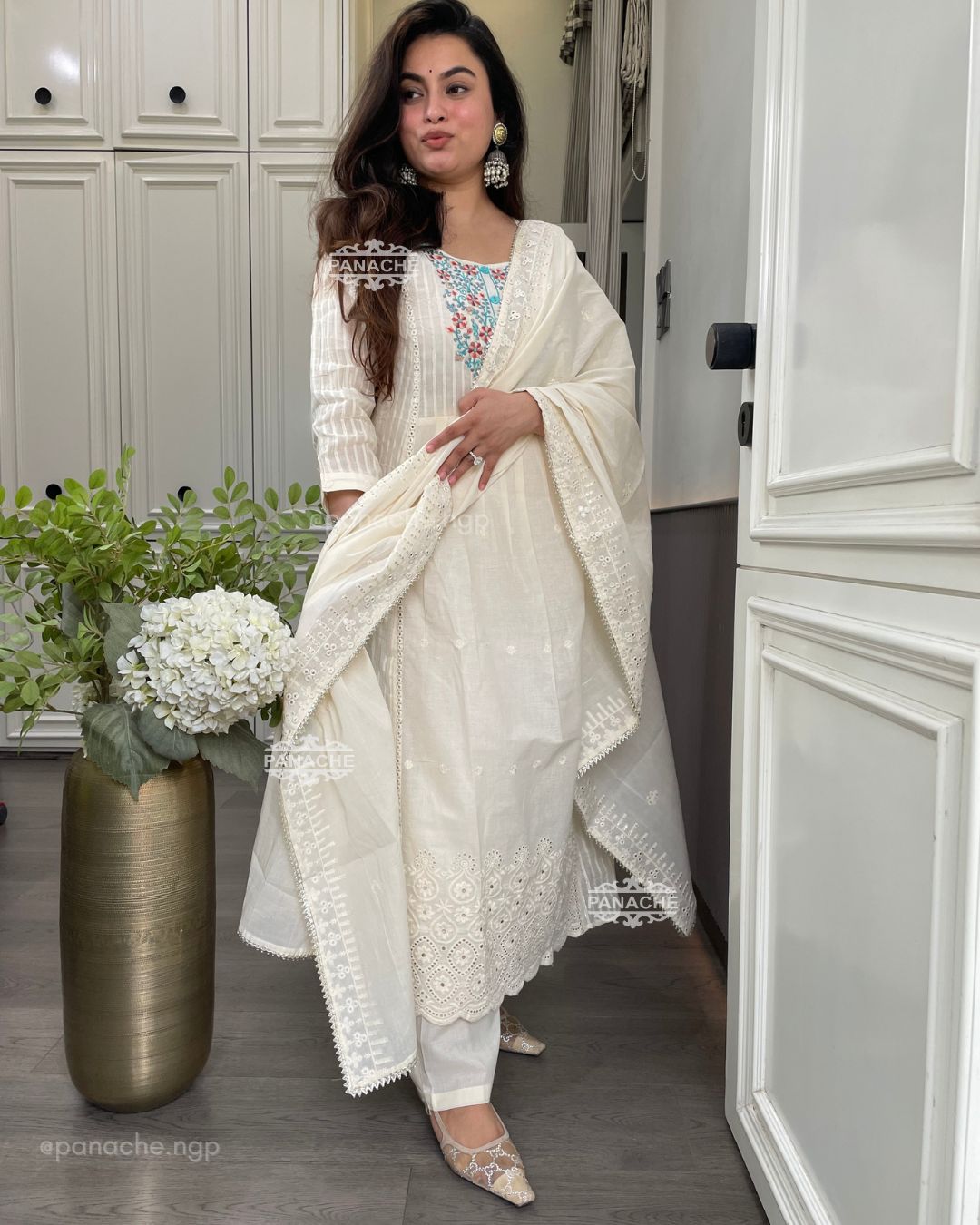 Swan cotton set