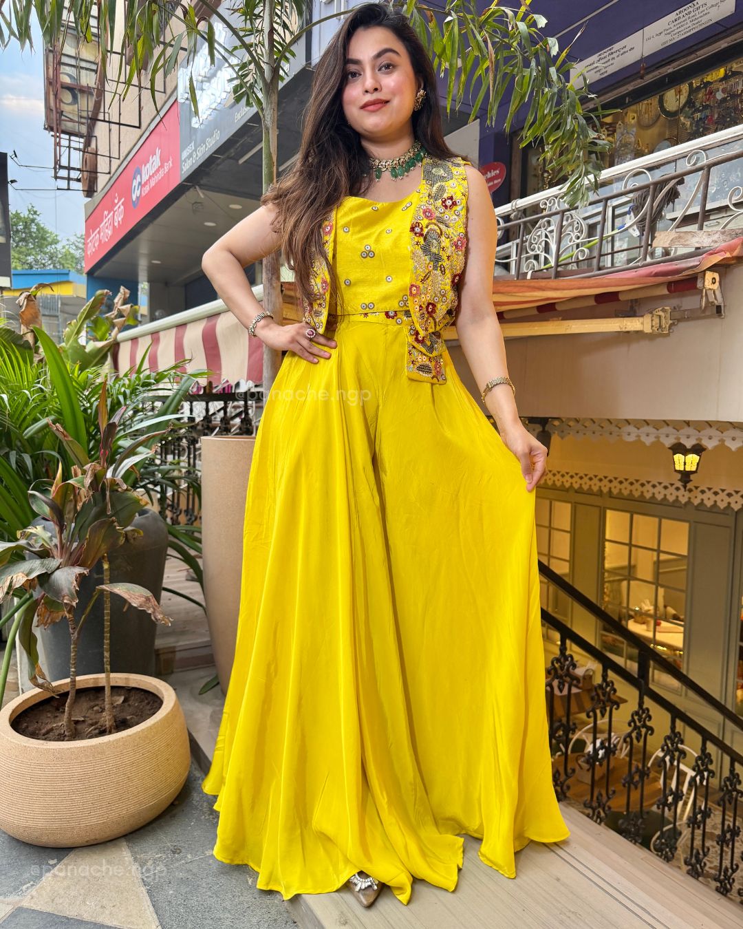 Garden indowestern set