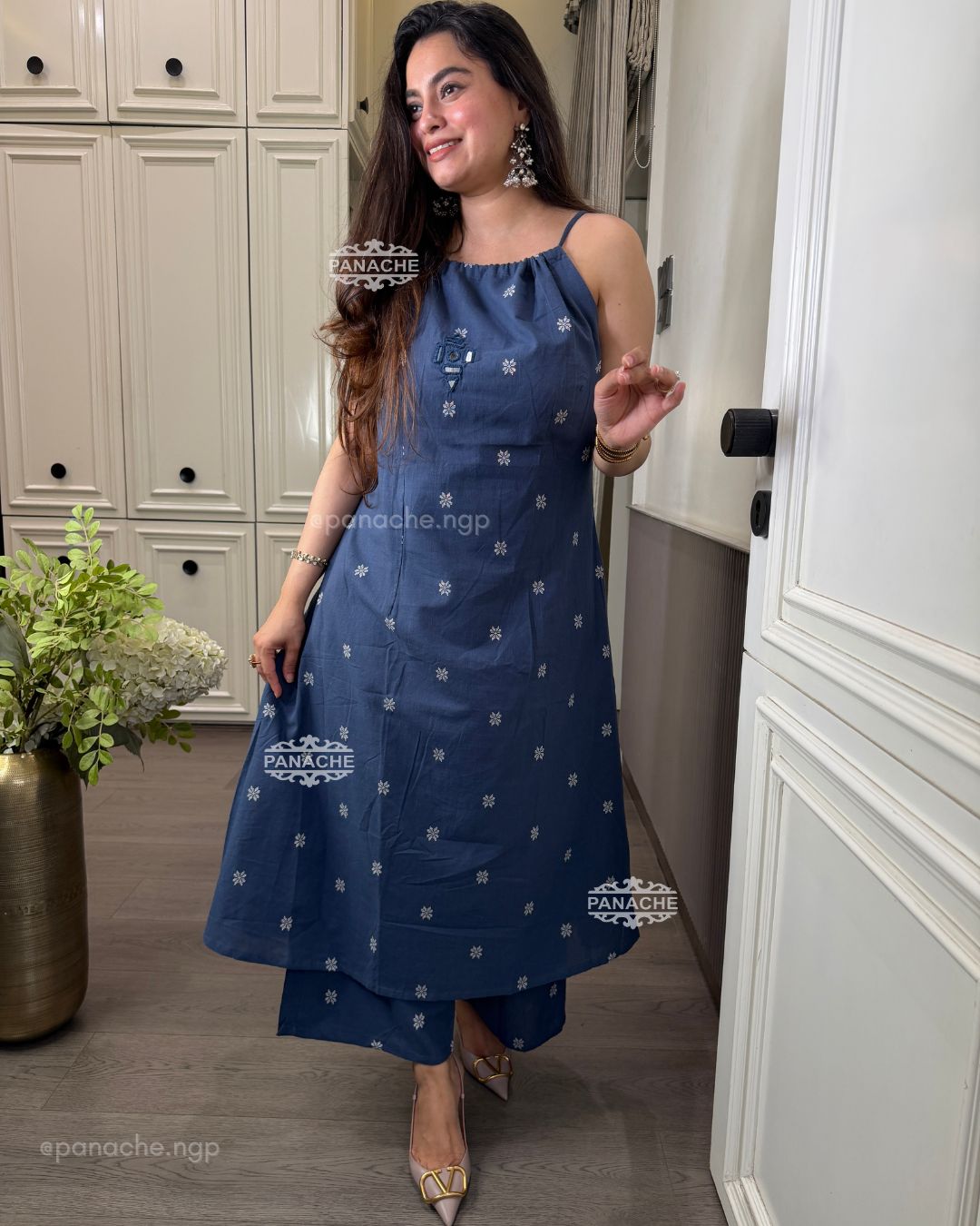 Boho blue budget coords