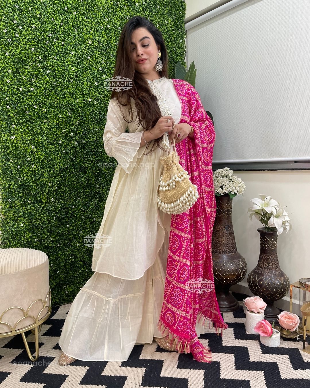 Bandhani sharara set