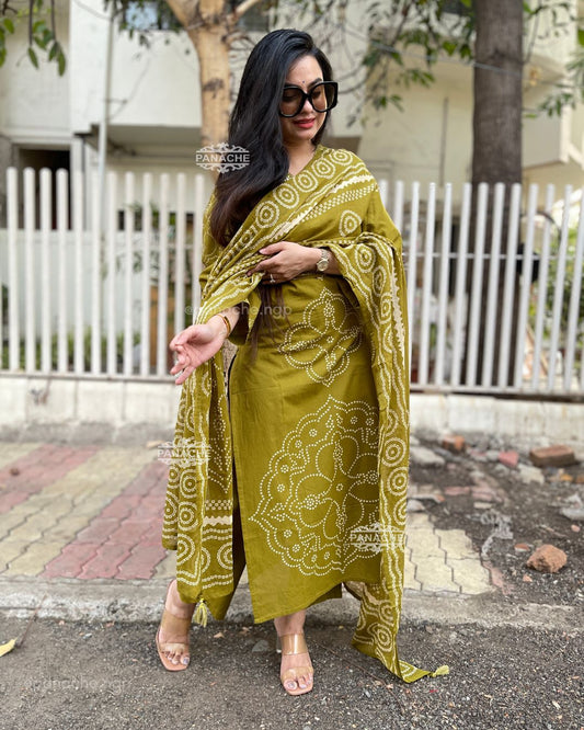 Bandhani mul cotton sets