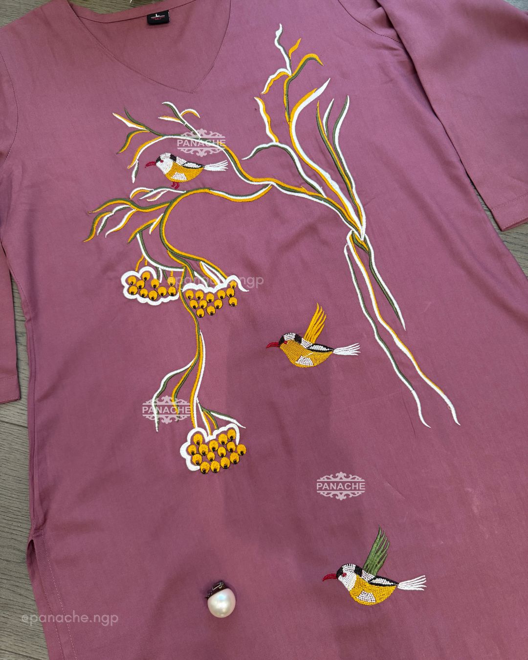 Embroidered cotton coords
