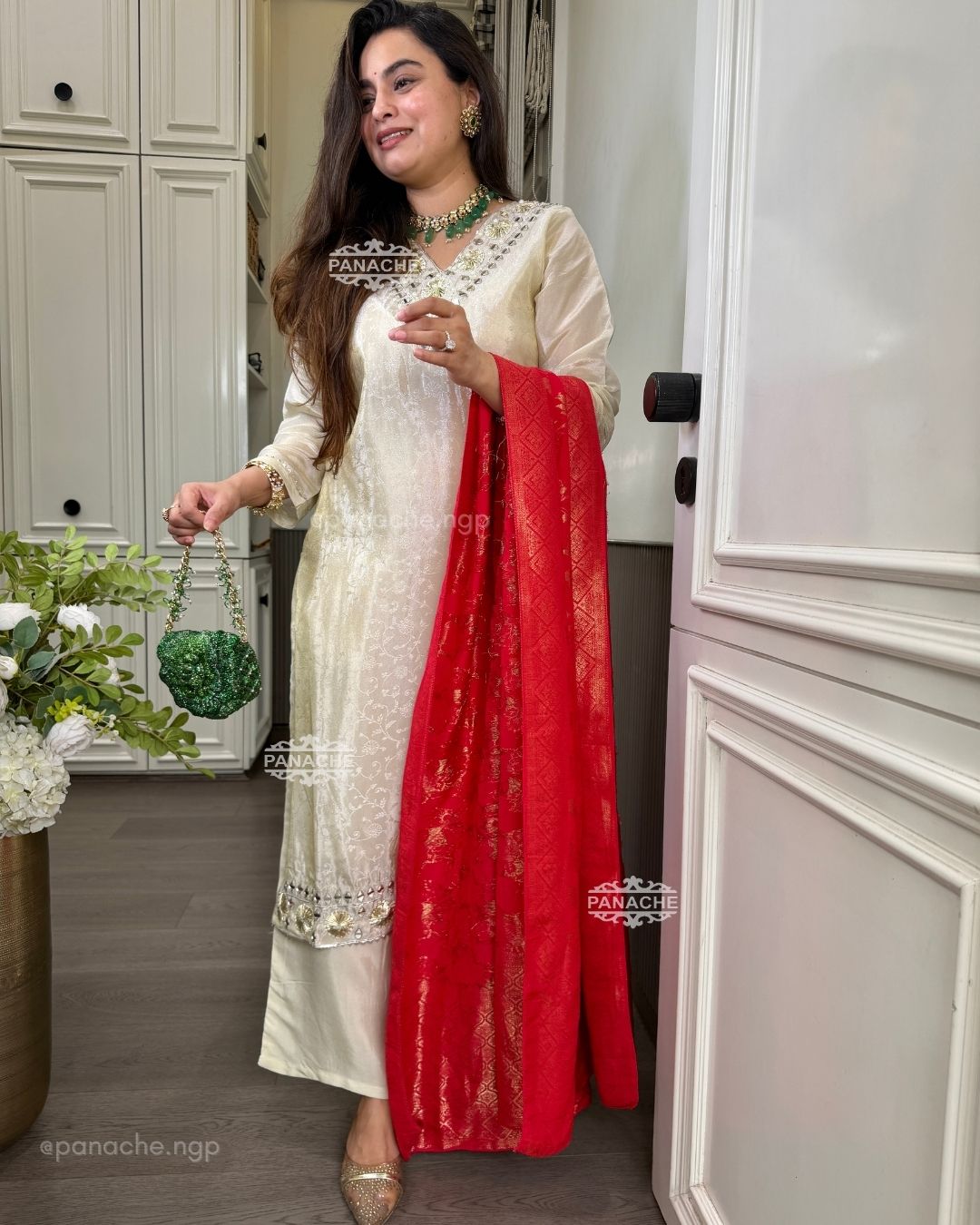 Ivory sindoori set