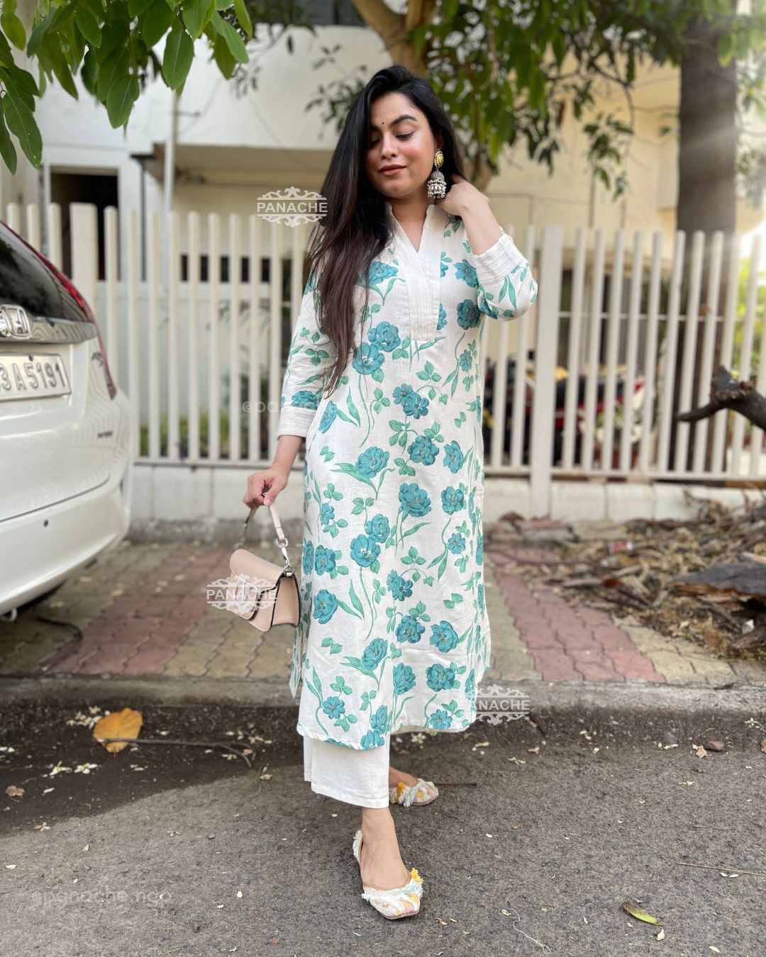 Printed floral coord