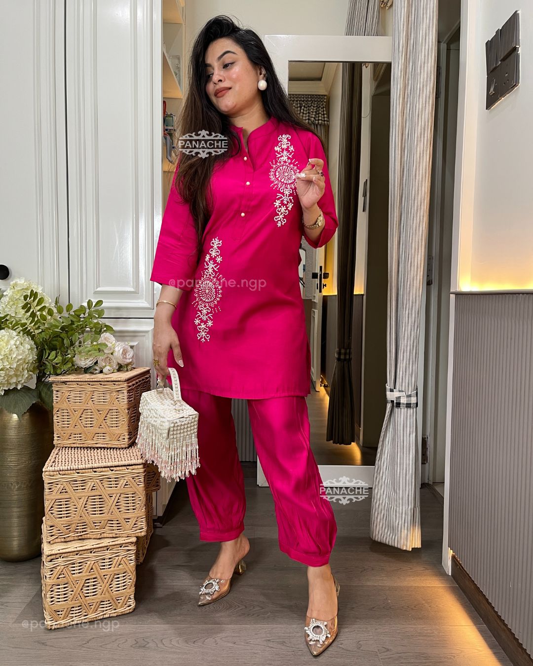 Budget Gulab coord set