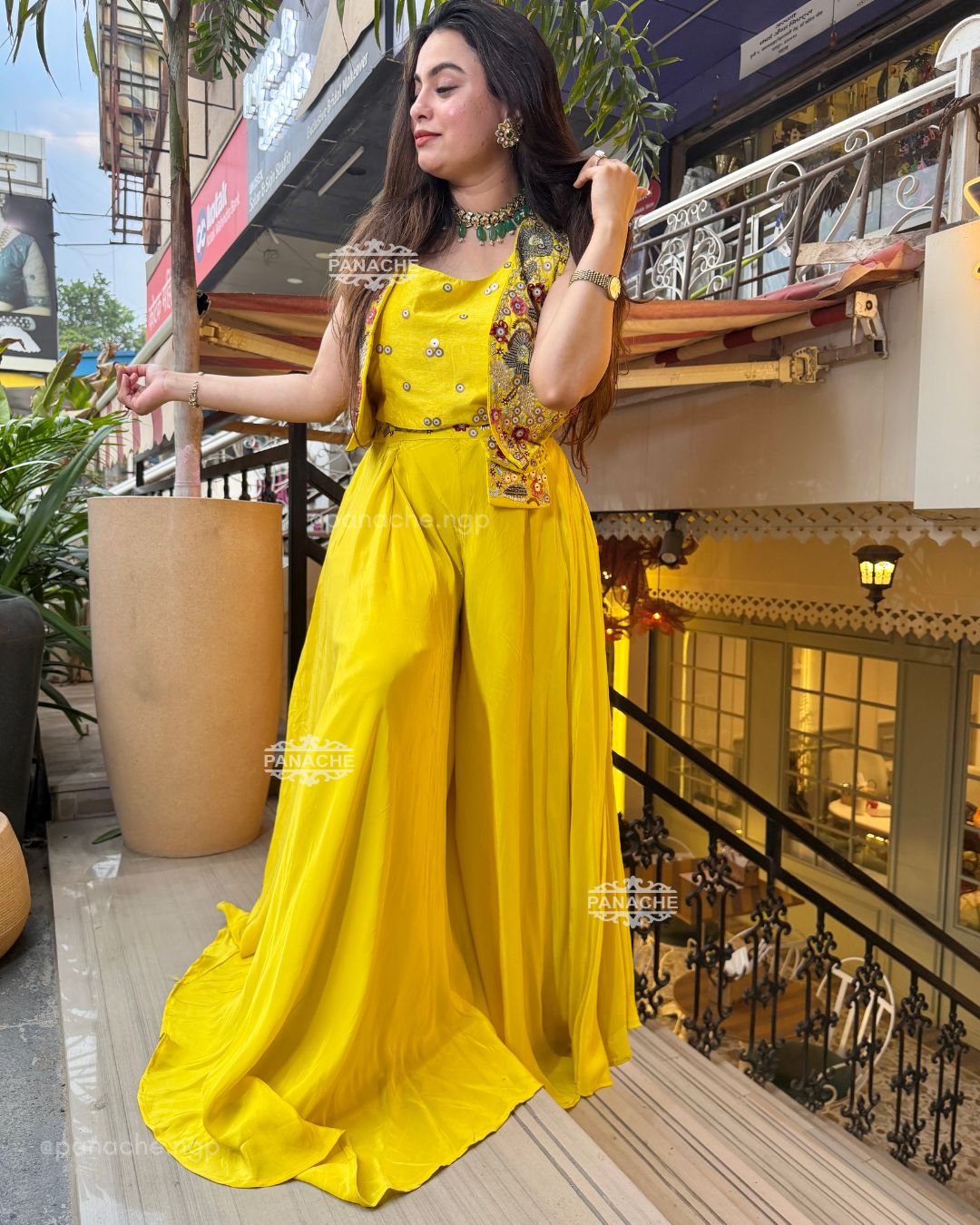 Garden indowestern set