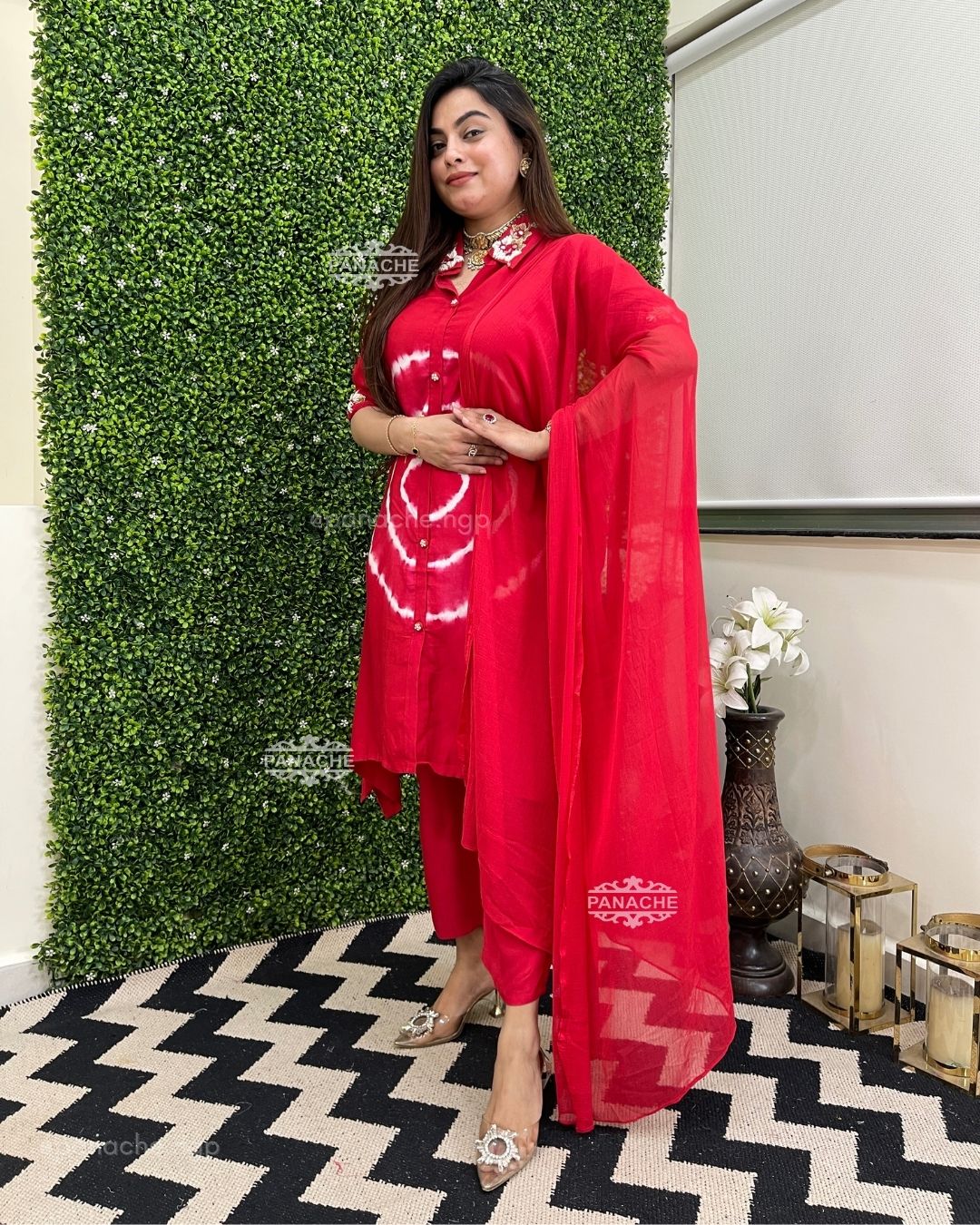 Sindoori red suit set
