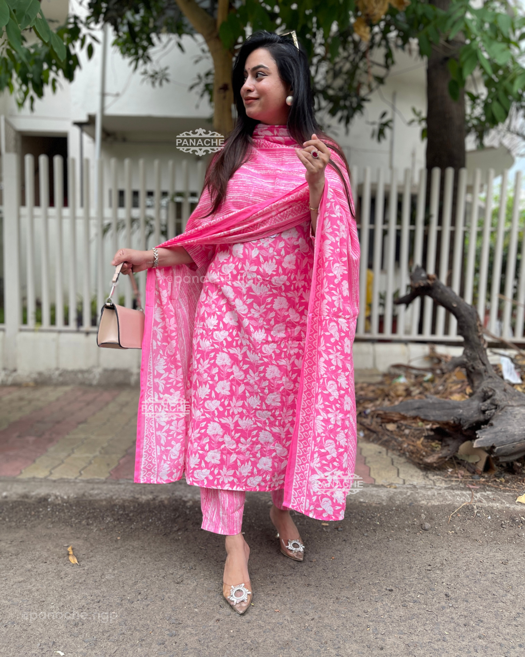 Rose pink Printed summer sets