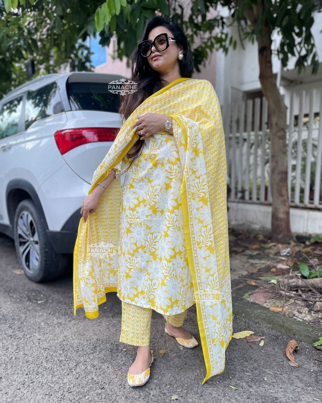 Summer cotton yellow set