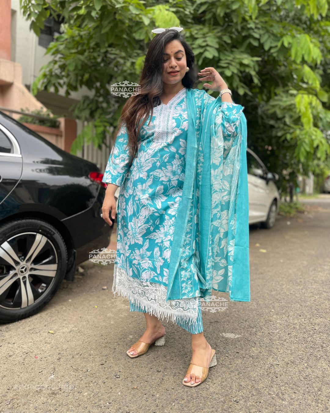 Print on print budget cotton Karachi set