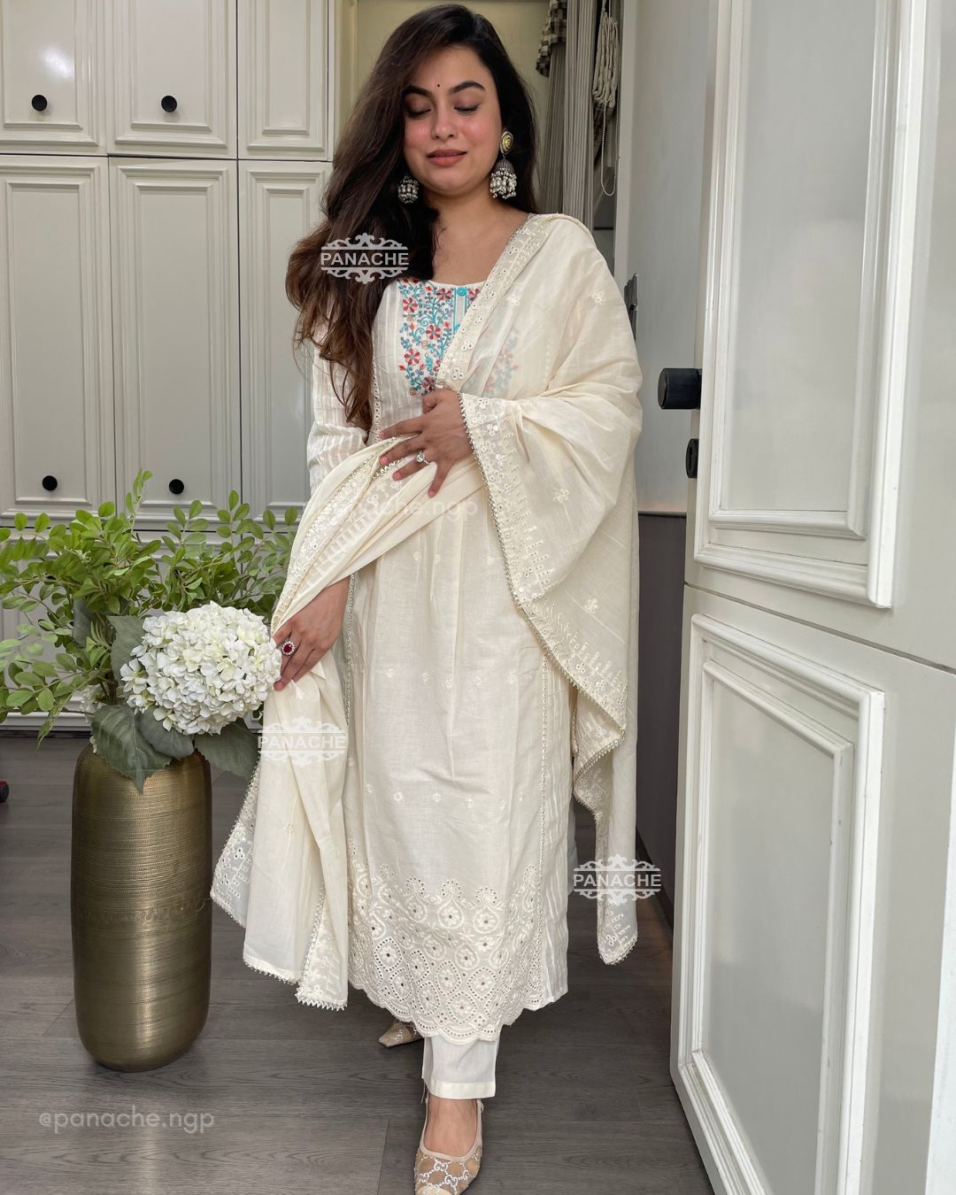 Swan cotton set