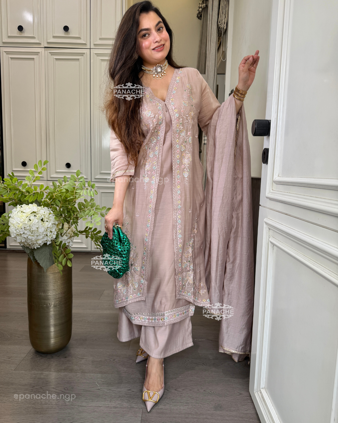 Karachi cape suits