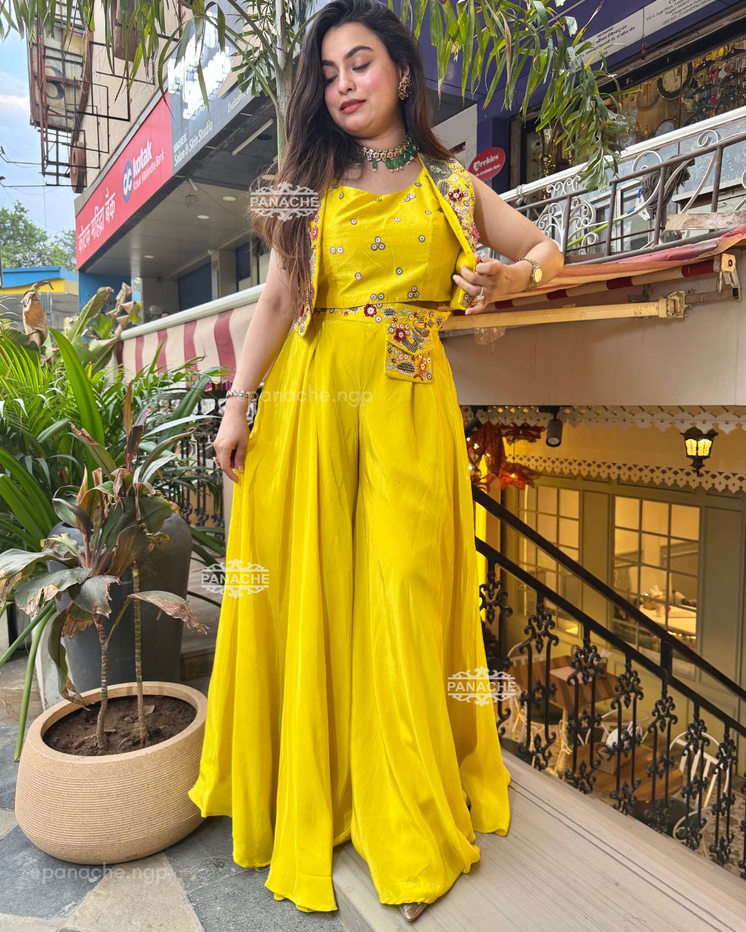 Garden indowestern set