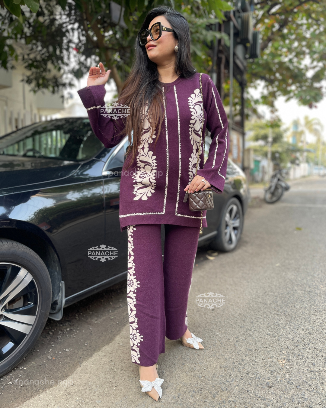 Mauve Woollen coords