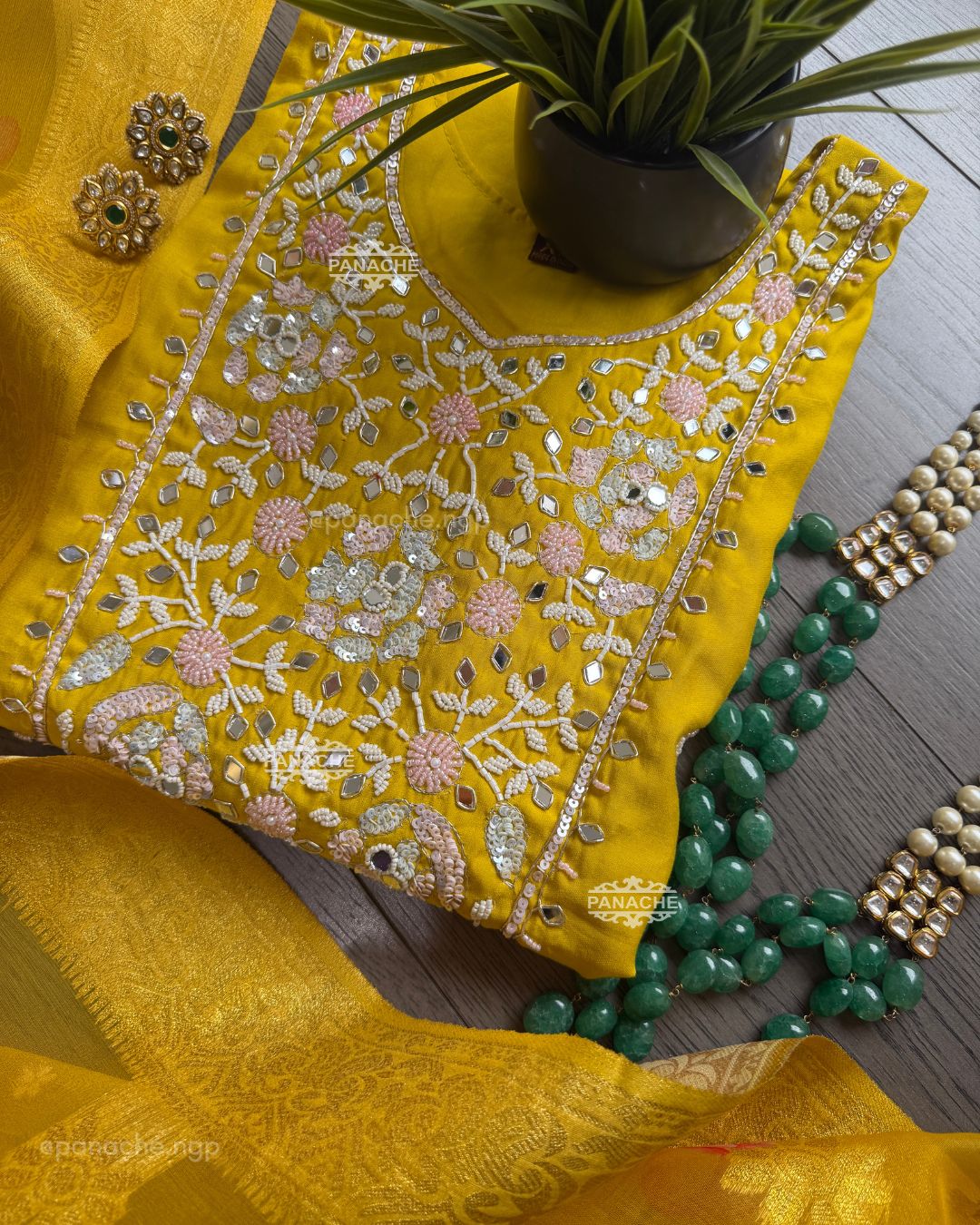 Floral partywear suit