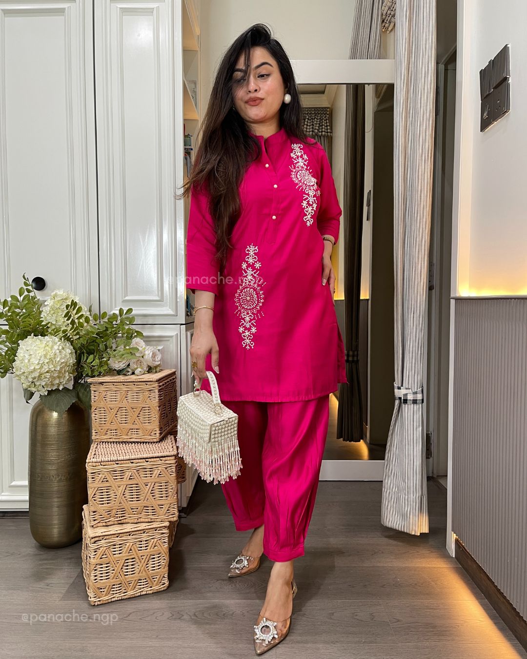 Budget Gulab coord set