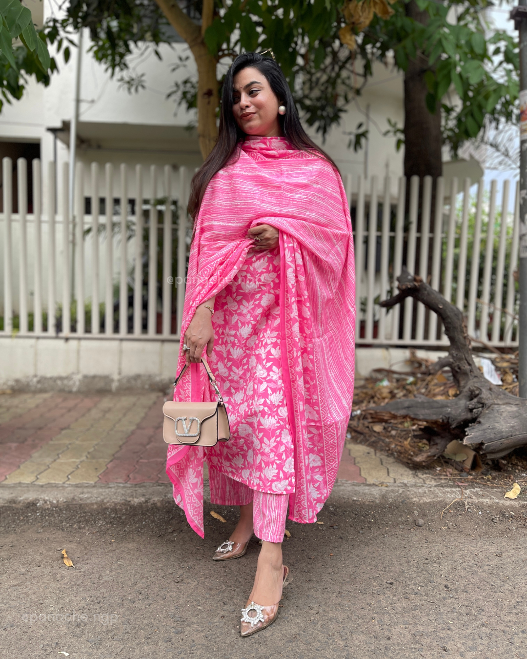 Rose pink Printed summer sets