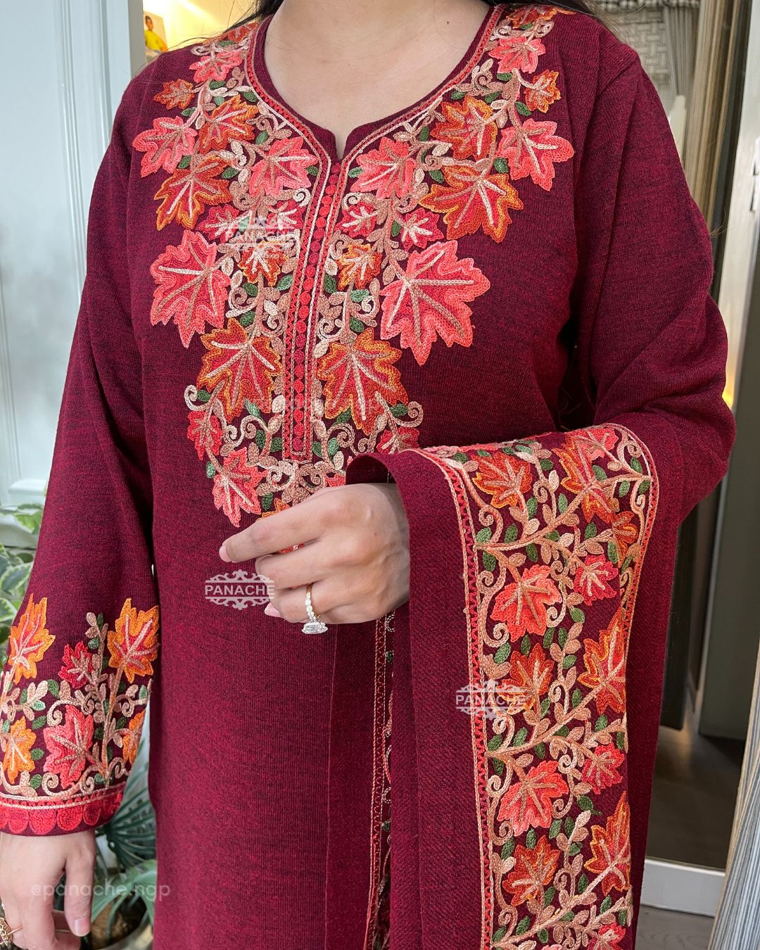 Pashmina woollen suit set