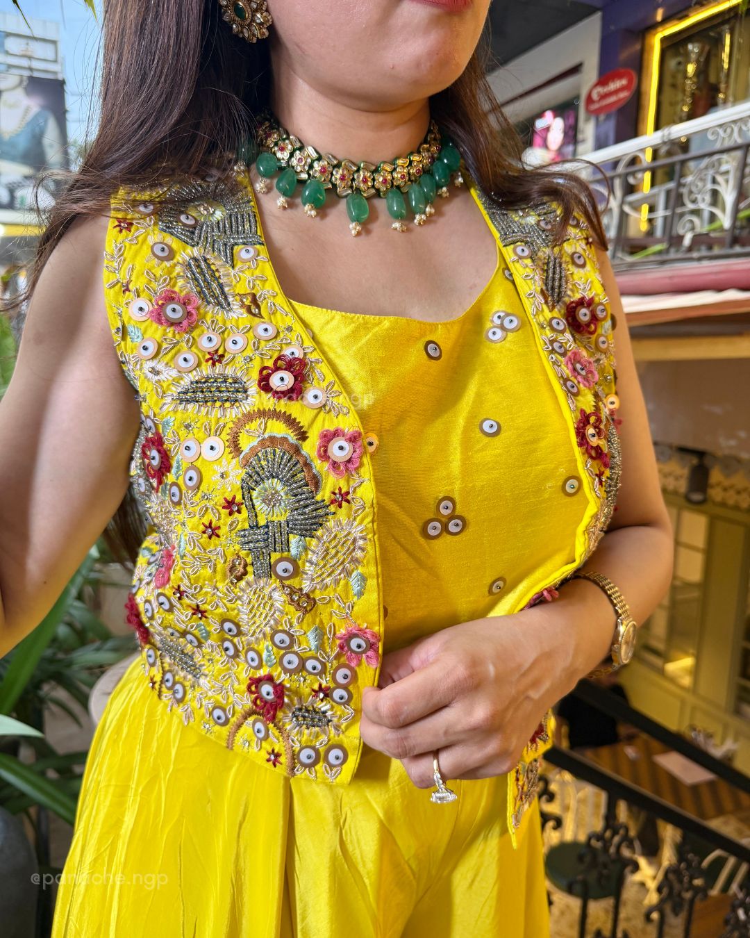 Garden indowestern set